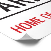 Sandy Park Stadium Street Sign Poster (Ecke)