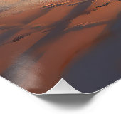 Sandy Paws Alaskan Malamute Dog on Beach Sunset Poster (Ecke)