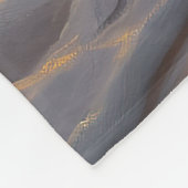 Sandy Paws Australian Cattle Dog on Beach Sunset Fleecedecke (Ecke)