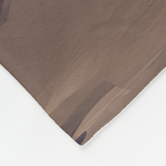 Sandy Paws Beagle Dog on Beach Sunset Fleecedecke (Ecke)