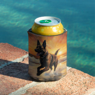 Sandy Paws Belgischer Malinois Hund auf Beach Suns Dosenkühler