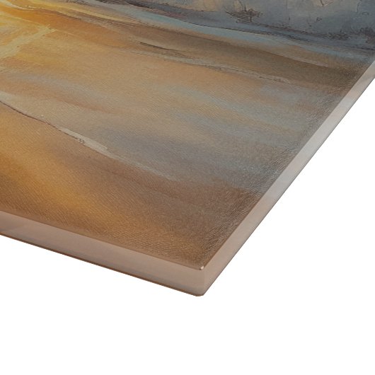 Sandy Paws Belgischer Malinois Hund auf Beach Suns Schneidebrett (Ecke)