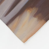 Sandy Paws Bernese Mountain Dog on Beach Sunset Fleecedecke (Ecke)