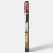 Sandy Paws Bichon Frise Dog on Beach Sunset Case-Mate iPhone Hülle (Rückseite / Links)