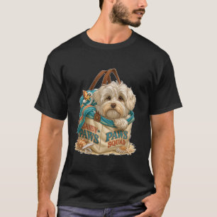 Sandy Paws Squad Süßer Strandhund in der Tragetasc T-Shirt