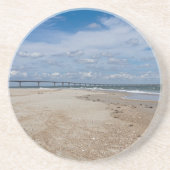 Sandy Pebble Beach Getränkeuntersetzer (Vorne)