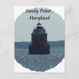Sandy Point Lighthouse Postkarte