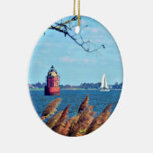 Sandy Point Shoal Lighthouse Keramik Ornament (Rechts)