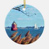 Sandy Point Shoal Lighthouse Keramik Ornament (Vorne)