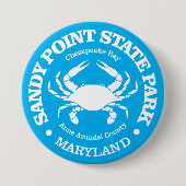 Sandy Point SP (Krabbe) Button (Vorderseite)