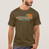 Sandy Point Staat Park Maryland Sun Palm Trees T-Shirt (Vorderseite)