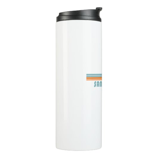 Sandy Point Staat Park Maryland Sun Palm Trees Thermosbecher (Nach links gedreht)