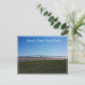 Sandy Point State Park Postkarte (Stehend Vorderseite)
