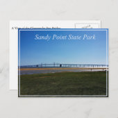 Sandy Point State Park Postkarte (Vorne/Hinten)