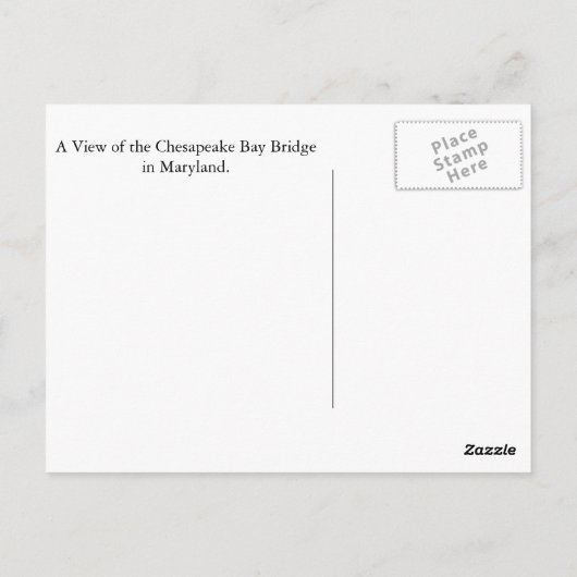 Sandy Point State Park Postkarte (Rückseite)