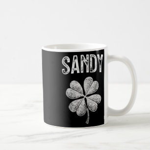 Sandy Retro St. Patricks Day Vintage Shamrock Kaffeetasse