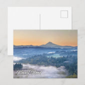 Sandy River & Mount Hood, Oregon, USA Postkarte (Vorne/Hinten)