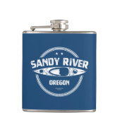 Sandy River Oregon Kayaking Flachmann (Vorderseite)