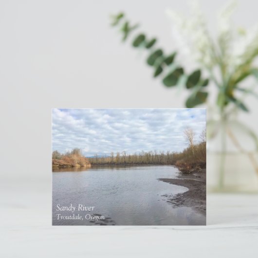 Sandy River, Troutdale, Oregon Poster Mouse Pad Po Postkarte (Stehend Vorderseite)