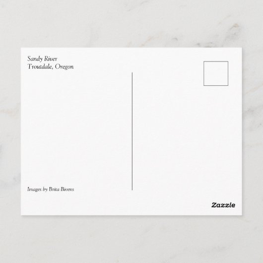 Sandy River, Troutdale, Oregon Poster Mouse Pad Po Postkarte (Rückseite)