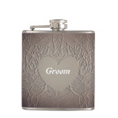 Sandy Rose Groom Flask Flachmann (Vorderseite)