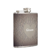 Sandy Rose Groom Flask Flachmann (Rechts)