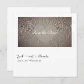 Sandy Rose mit Herz Save The Date (Vorne/Hinten)