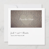 Sandy Rose mit Herz Save The Date (Vorderseite)