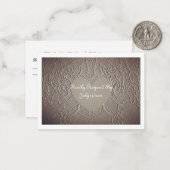 Sandy Rose RSVP Card Mitteilungskarte (Vorderseite/Rückseite Beispiel)