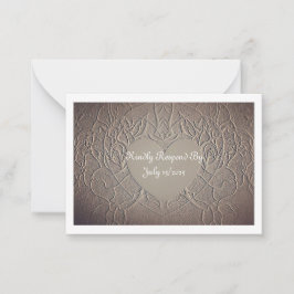 Sandy Rose RSVP Card Mitteilungskarte