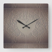 Sandy Rose Wall Clock Quadratische Wanduhr (Vorderseite)
