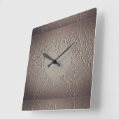 Sandy Rose Wall Clock Quadratische Wanduhr (Winkel)