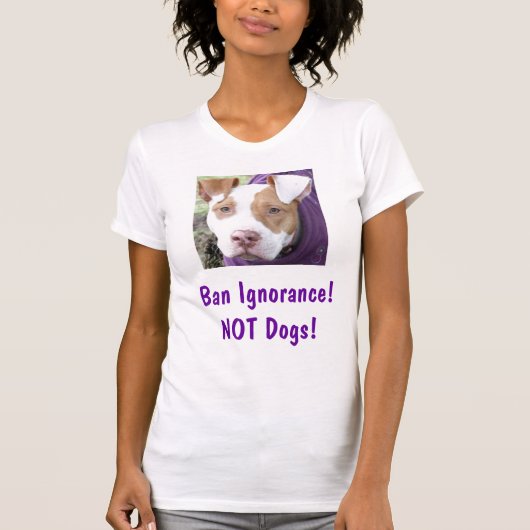 Sandy sagt, Verbot-Ignoranz! NICHT Hunde! T-Shirt (Vorderseite)