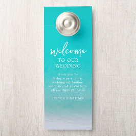 Sandy & Salty Beach I Aquamarin green I Wedding Wi Türanhänger