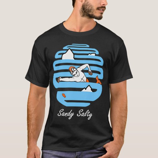 Sandy Salty - Meermann T-Shirt (Vorderseite)