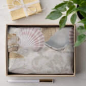 Sandy Seashell Seesterne Seaside Dekor Eck Seidenpapier (Geschenk)