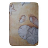 Sandy Seashells Badematte (Vorderseite Vertikal)