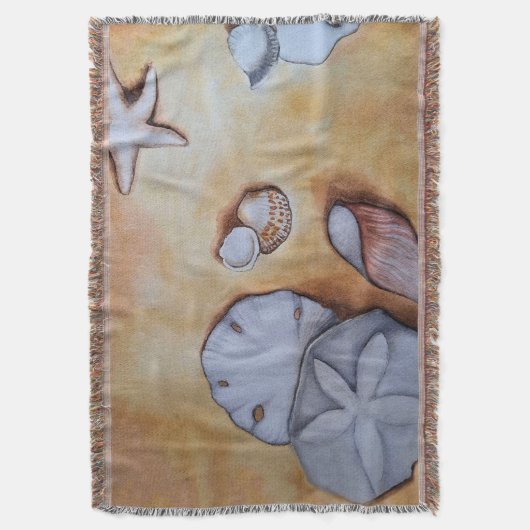 Sandy Seashells Decke (Vorderseite Vertikal)