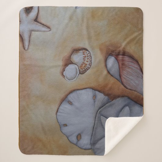 Sandy Seashells Sherpadecke (Vorderseite)