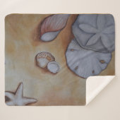 Sandy Seashells Sherpadecke (Vorderseite (Horizontal))