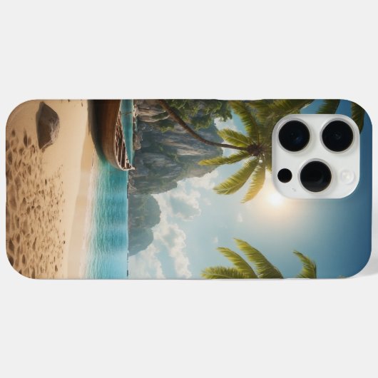 "Sandy Serenity: iPhone Case Design" (Rückseite (Horizontal))