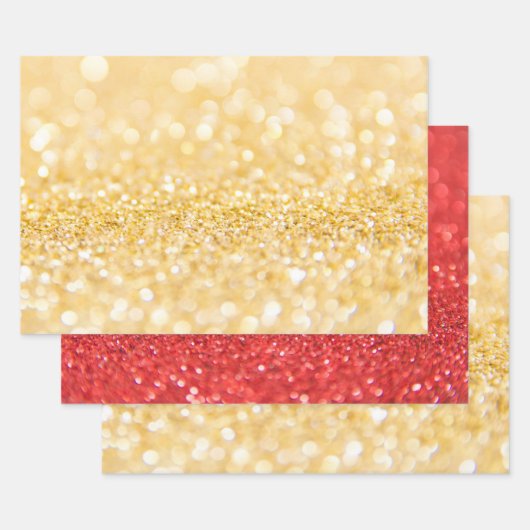 Sandy Shiny Glitzer Geschenkpapier Set (Set)