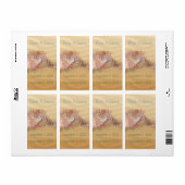 Sandy Shore Beach Wedding Wine Label (Vorne)