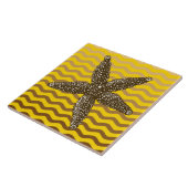 Sandy Shore Nautic Starfish Design Fliese (Seite)