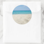 Sandy Shore Runder Aufkleber (Tasche)