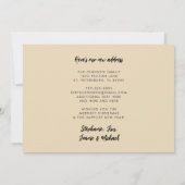 Sandy Snowman Beach Scene neue Adresse Ankündigung (Rückseite)