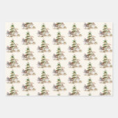 Sandy Snowman Beach Weihnachtsmuster Geschenkpapier Set (Vorderseite)