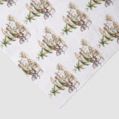 Sandy Snowmen Weihnachts-Ansammlung Muster Seidenpapier (Detail)