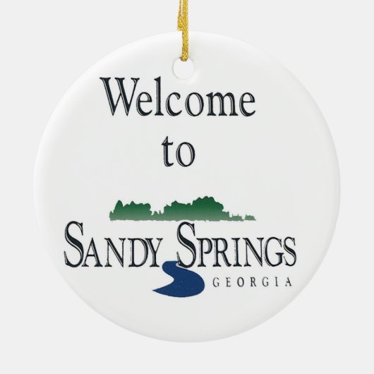 Sandy Springs, Atlanta, Georgia, Weihnachtsschmuck (Hinten)