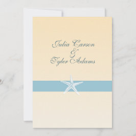 Sandy Starfish Einladung / 12x18